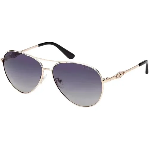 Chic Teardrop Sunglasses with Metal Frame , female, Sizes: ONE SIZE - Guess - Modalova