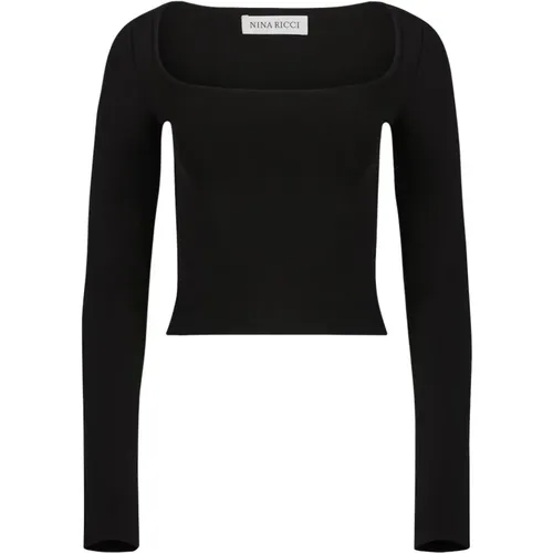 Square Neckline Top , female, Sizes: M - Nina Ricci - Modalova