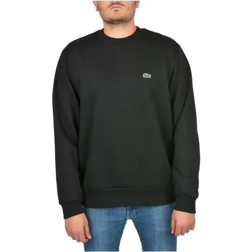 Cotton Sweater - Iconic Style , male, Sizes: L, S, 2XL, XL, M - Lacoste - Modalova