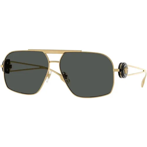 Herren Sonnenbrille Frühling/Sommer Metall - Versace - Modalova