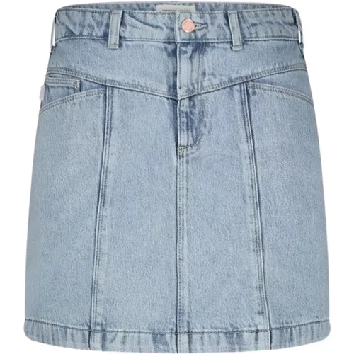 Denim Button Skirt with Pockets , female, Sizes: L - Fabienne Chapot - Modalova