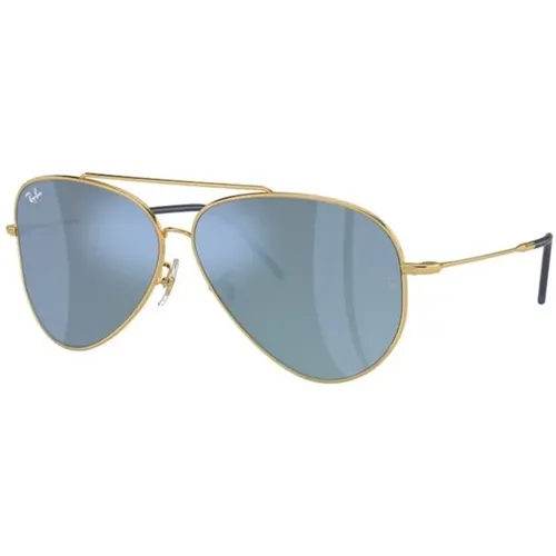 Aviator Reverse Sonnenbrille Gold Dunkelgrau,Aviator Reverse Dark Grey Turquoise Sonnenbrille - Ray-Ban - Modalova