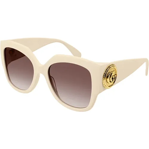 Brown Sunglasses for Women , female, Sizes: 54 MM - Gucci - Modalova
