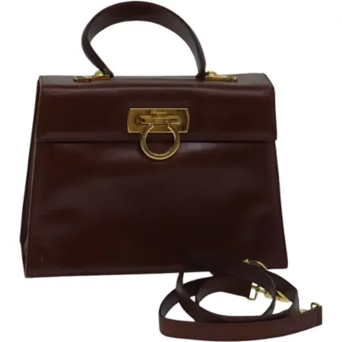 Pre-owned Leder Handtaschen , Damen, Größe: ONE Size - Salvatore Ferragamo Pre-owned - Modalova