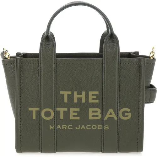 Iconic Leather Tote Bag in Dark , female, Sizes: ONE SIZE - Marc Jacobs - Modalova