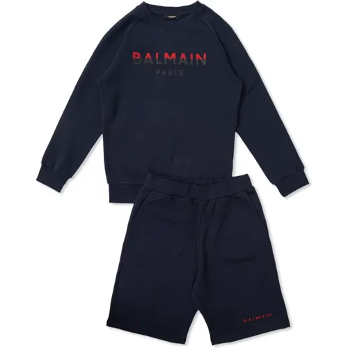 Sweatshirt & Shorts Set Balmain - Balmain - Modalova