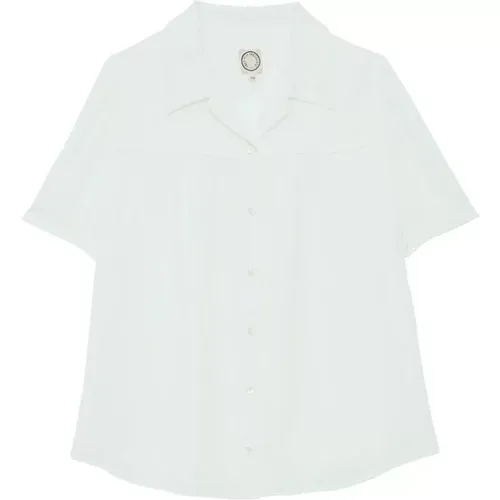 Ecru-Bluse mit kurzen Puffärmeln , Damen, Größe: 2XS - Ines De La Fressange Paris - Modalova