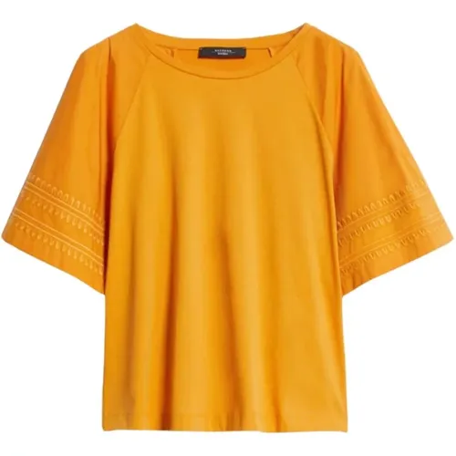 Cotton Jersey T-shirt , female, Sizes: S, XL, L, M - Max Mara Weekend - Modalova