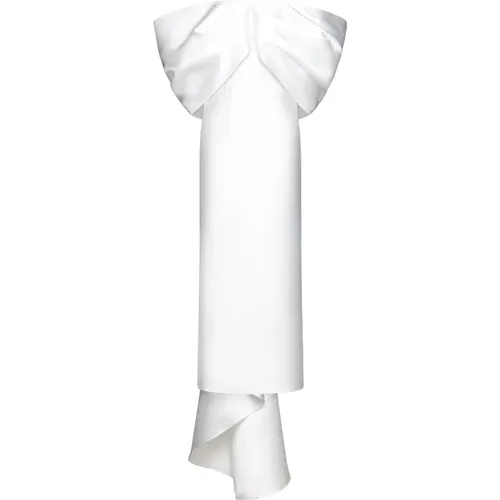 Weiße Delphina Maxi Kleid , Damen, Größe: XS - Solace London - Modalova