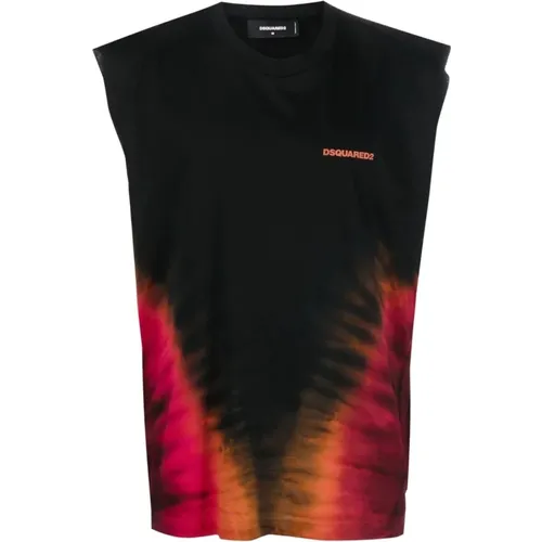 Casual Baumwoll T-Shirt , Herren, Größe: S - Dsquared2 - Modalova