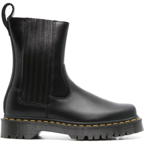 Leather Ankle Boots with Side Zip , female, Sizes: 7 UK, 4 UK, 5 UK, 3 UK, 6 UK - Dr. Martens - Modalova