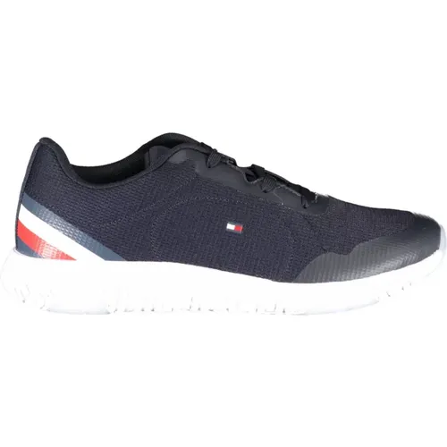 Blaue Herren Sportschuhe mit Kontrastdetails , Herren, Größe: 41 EU - Tommy Hilfiger - Modalova