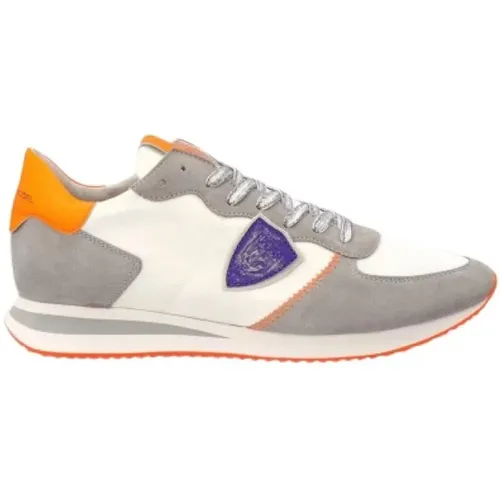 Leder Sneakers Tropez für Herren , Herren, Größe: 43 EU - Philippe Model - Modalova