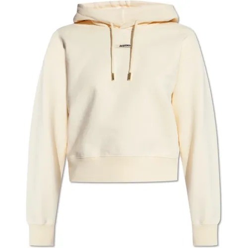 Hoodie with logo , female, Sizes: M, S, L, XS - Jacquemus - Modalova