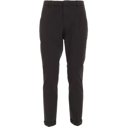 Slim-fit Leather Trousers , male, Sizes: W36, W30 - Dondup - Modalova