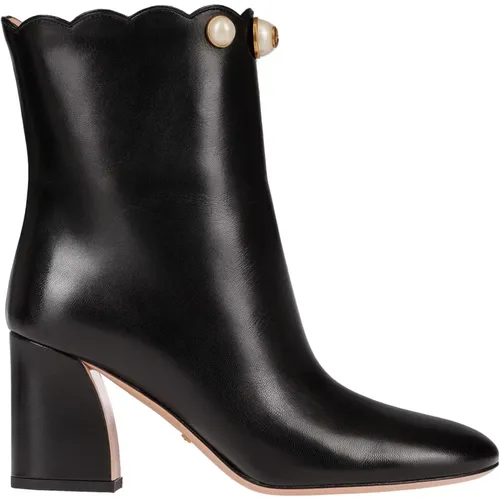 Leather Ankle Boots , female, Sizes: 4 1/2 UK - Gucci - Modalova