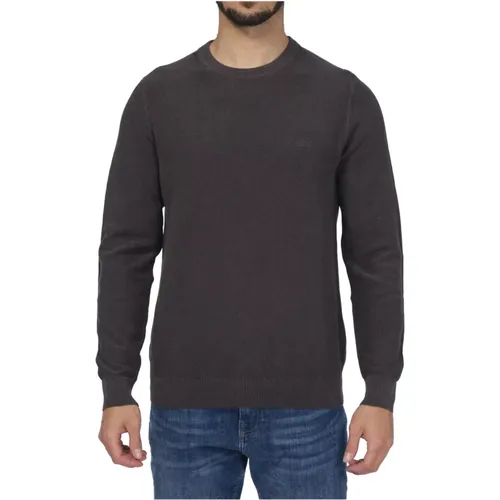 Dark Grey intage Knit Sweater , male, Sizes: M, L - Sun68 - Modalova