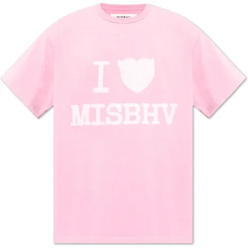 T-Shirt mit Logo , Herren, Größe: L - MISBHV - Modalova