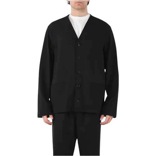 V-neck Slim Fit Jacket with Pockets , male, Sizes: L, XL - Mauro Grifoni - Modalova
