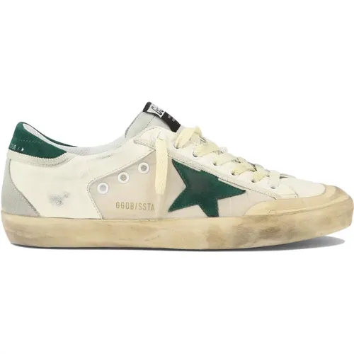 Super-Star Penstar Leder Sneakers , Herren, Größe: 44 EU - Golden Goose - Modalova