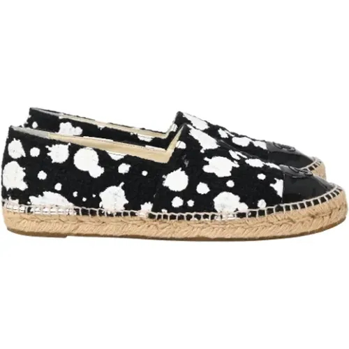 Pre-owned Cotton flats , female, Sizes: 7 UK - Chanel Vintage - Modalova