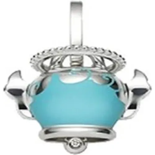 Bell Charm Pendant - Silver, White Diamond, Enamel , female, Sizes: ONE SIZE - Chantecler - Modalova