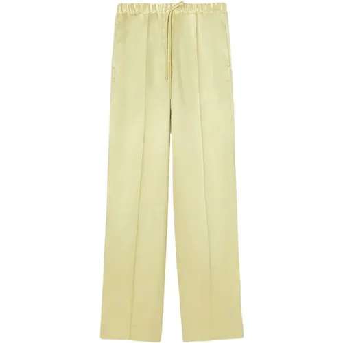 Glossy-Finish Trousers , female, Sizes: XS - Jil Sander - Modalova