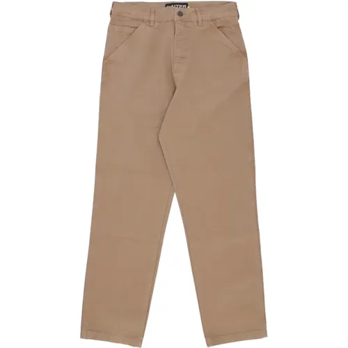 Canvas Baumwolle Casual Chinos Hose , Herren, Größe: W30 - IUTER - Modalova