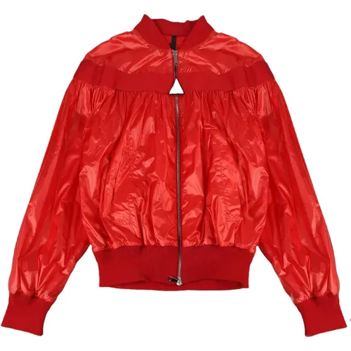 Nassau Jacke - Rot, Regular Fit , Damen, Größe: S - Moncler - Modalova