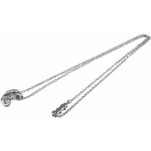 Pre-owned Silver necklaces , female, Sizes: ONE SIZE - Cartier Vintage - Modalova