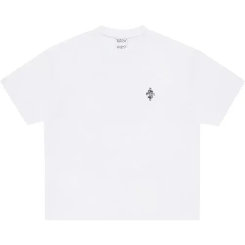 Vertigo Snake Basic T-Shirt,Schwarz Weiß Vertigo Snake T-Shirt - Marcelo Burlon - Modalova