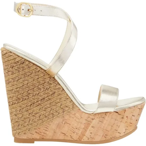 Glamour Kork Keilsandalette , Damen, Größe: 39 EU - Stuart Weitzman - Modalova