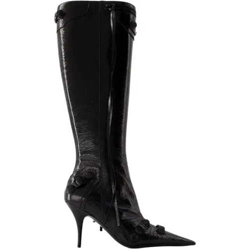 Leather H90 Boots - Pointed Toe , female, Sizes: 5 1/2 UK - Balenciaga - Modalova