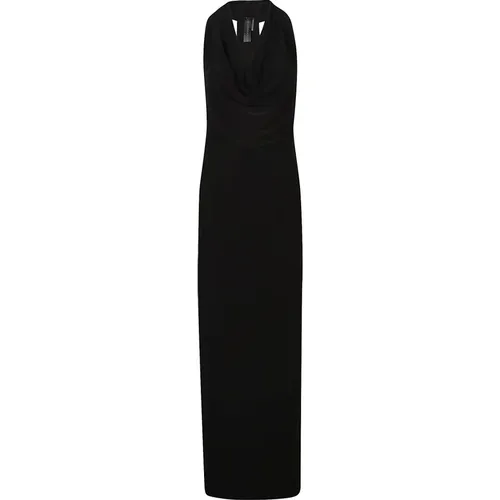 Halter Side Slit Dress , female, Sizes: S, XS - Norma Kamali - Modalova