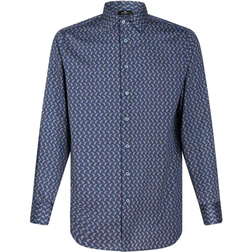 Paisley Print Casual Long Sleeve Shirt , male, Sizes: L, 2XS, XS, XL, 3XL - ETRO - Modalova