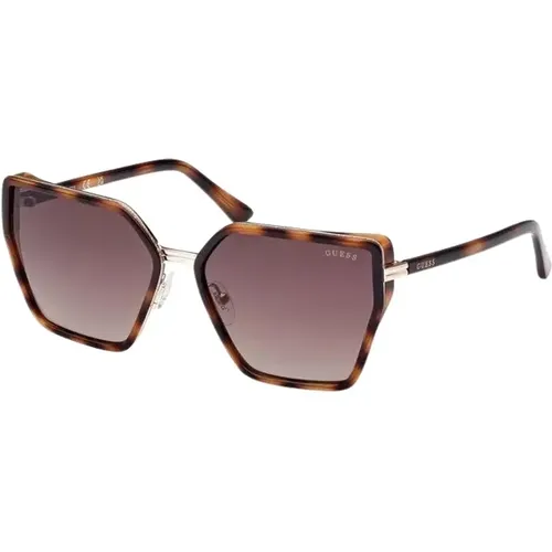 Chic Hexagonal Sunglasses with Injected Frame , female, Sizes: ONE SIZE - Guess - Modalova