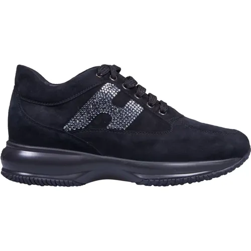 Schwarze Interaktive Model Sneakers , Damen, Größe: 36 1/2 EU - Hogan - Modalova