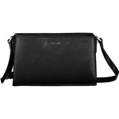 Eco-Chic Shoulder Bag with Contrasting Details , female, Sizes: ONE SIZE - Calvin Klein - Modalova