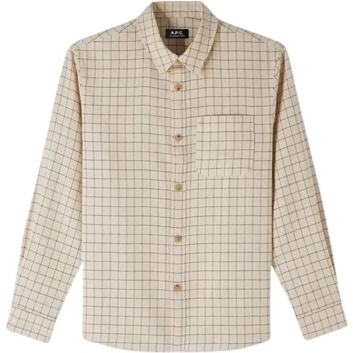 Stilvolles Button-Down Overshirt , Herren, Größe: S - A.p.c. - Modalova