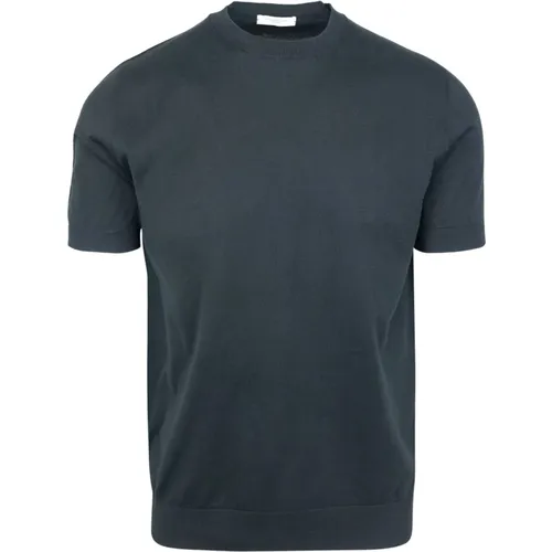 Schwarzes Baumwoll-T-Shirt Regular Fit , Herren, Größe: 3XL - Paolo Pecora - Modalova