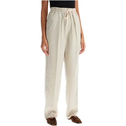 Flowy Lyocell Gabardine Pants , female, Sizes: XS, S, 2XS - Isabel Marant Étoile - Modalova