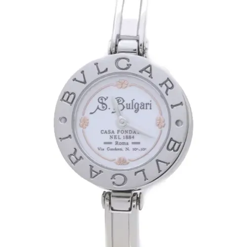 Pre-owned Stainless Steel watches , female, Sizes: ONE SIZE - Bvlgari Vintage - Modalova