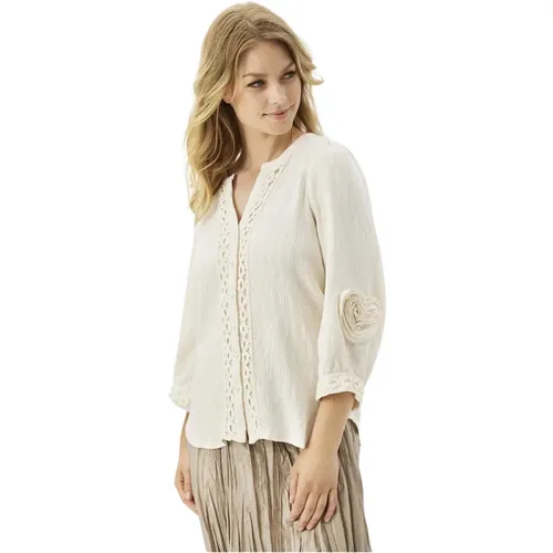 Juliane Shirt 16323 Cream Bluse , Damen, Größe: XL - IN FRONT - Modalova