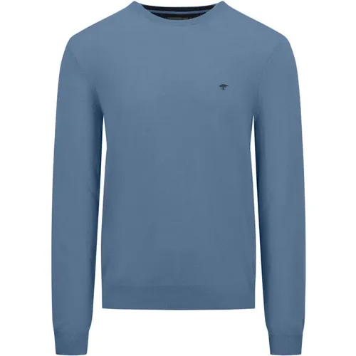 Merino Cashmere O-Neck Pullover , Herren, Größe: 2XL - FYNCH-HATTON - Modalova