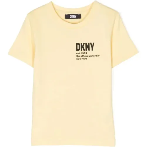 Stilvolles Paglia Tee für Kinder,Himmelblaues T-Shirt - DKNY - Modalova