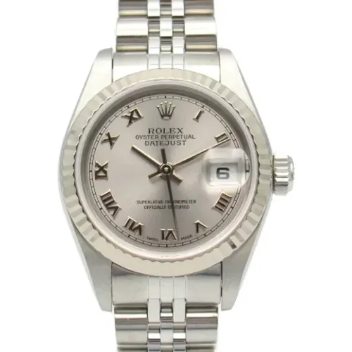 Pre-owned Stainless Steel watches , female, Sizes: ONE SIZE - Rolex Vintage - Modalova