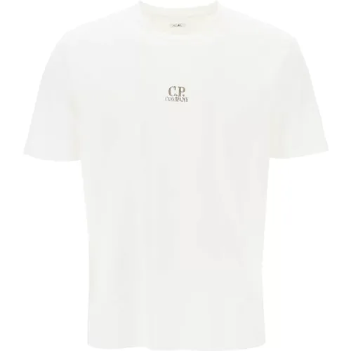 Britischer Seemann Grafikdruck T-Shirt , Herren, Größe: S - C.P. Company - Modalova