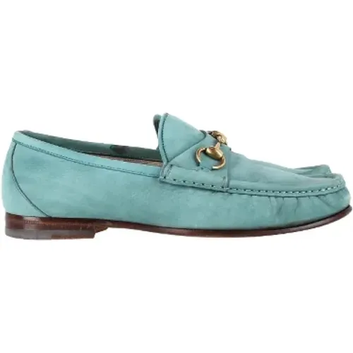 Pre-owned Suede flats , male, Sizes: 6 1/2 UK - Gucci Vintage - Modalova