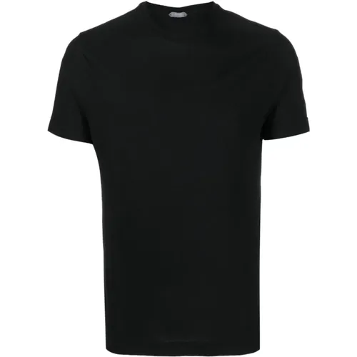 Classic T-shirt for men , male, Sizes: 2XL - Zanone - Modalova