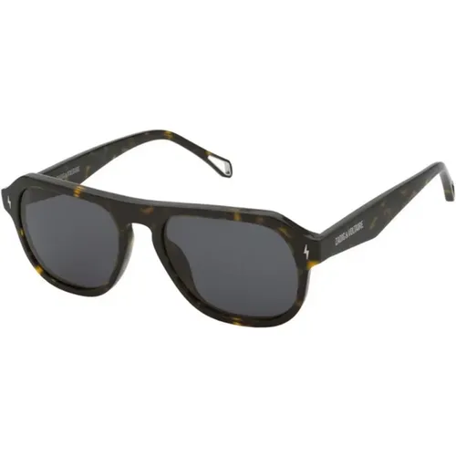 Dark Havana Sunglasses , female, Sizes: 54 MM - Zadig & Voltaire - Modalova